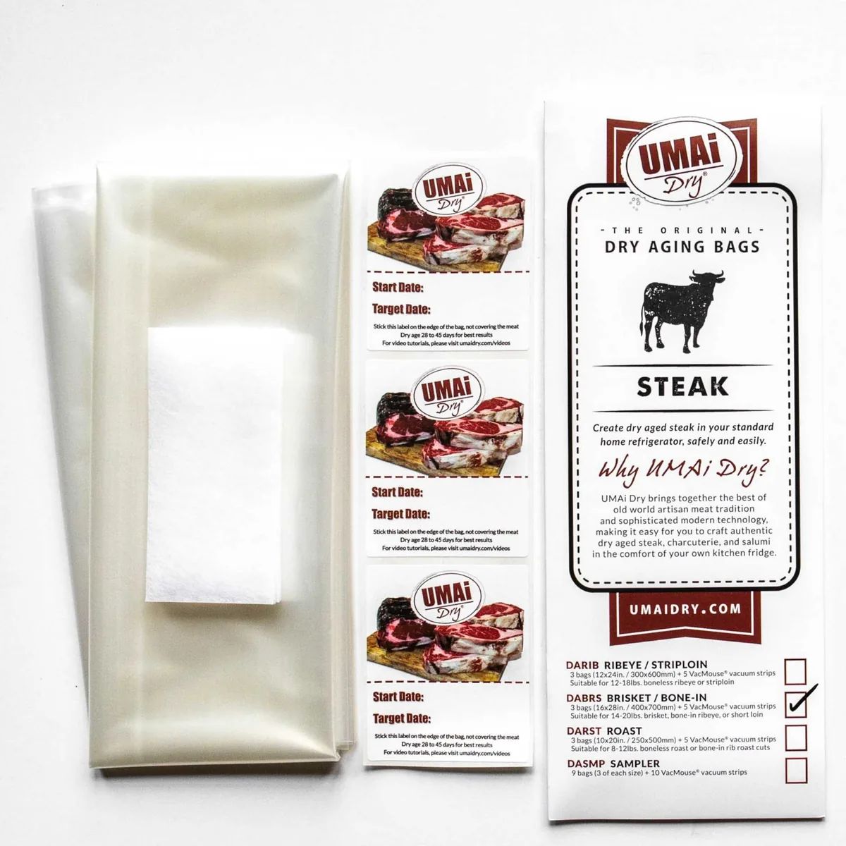UMAi Dry Dry Aging Bags Brisket/Bone-in dry-aging bags