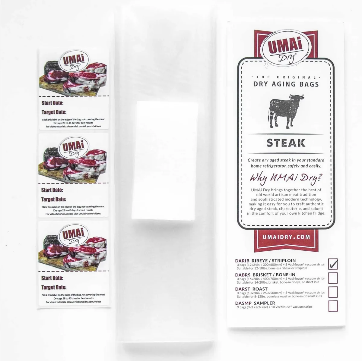 UMAi Dry Dry Aging Bags Ribeye/Striploin dry-aging bags