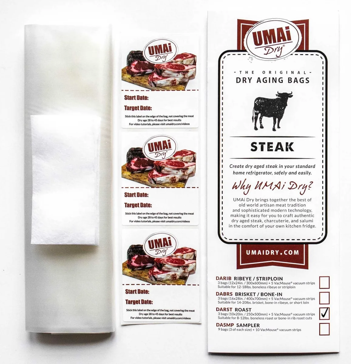 UMAi Dry Dry Aging Bags Roast dry-aging bags
